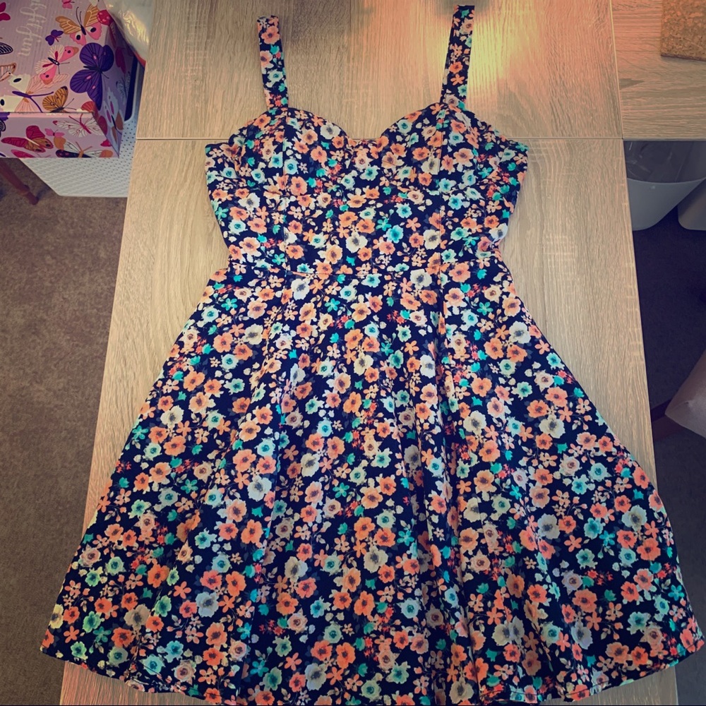 Floral cocktail dress